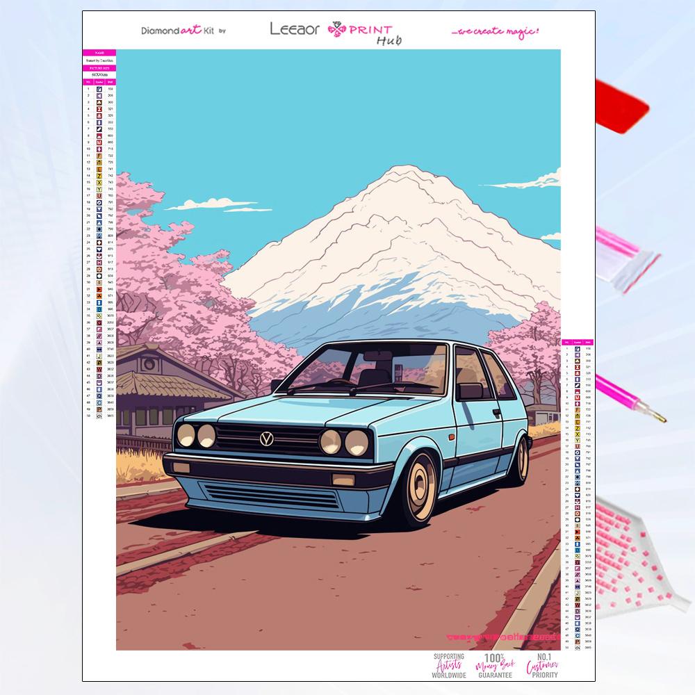 Kolorowe Samochody Malowanie Diamentowe Nowość 2026 Ulubione Zabawki Chłopców Pełna Mozaika z Cyrkonii Haft Zestaw do Haftu Krzyżykowego Dekoracja Domu