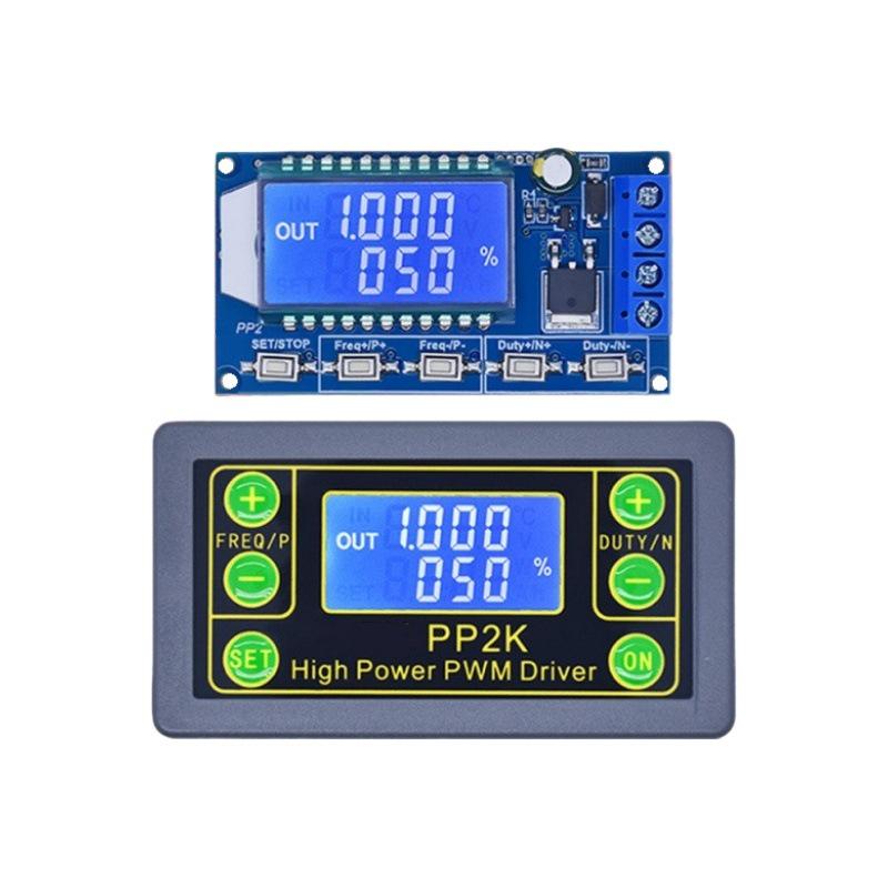 Adjustable High-Power Motor Speed and Solenoid Valve Control with Dimming, Pulse Count, Frequency, Duty Cycle, and Delay Functions