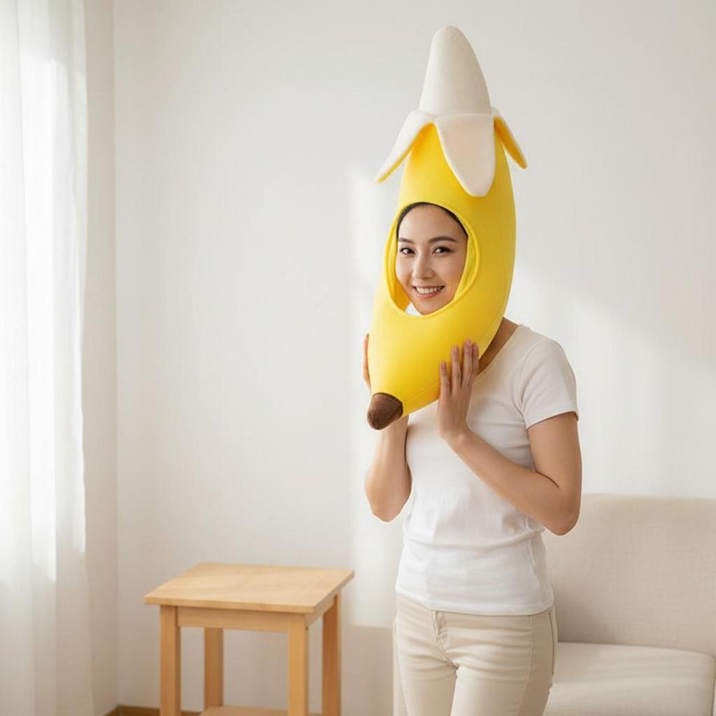 Banana Hat Universal Size Fits Most Soft Keeps Warm for Parties