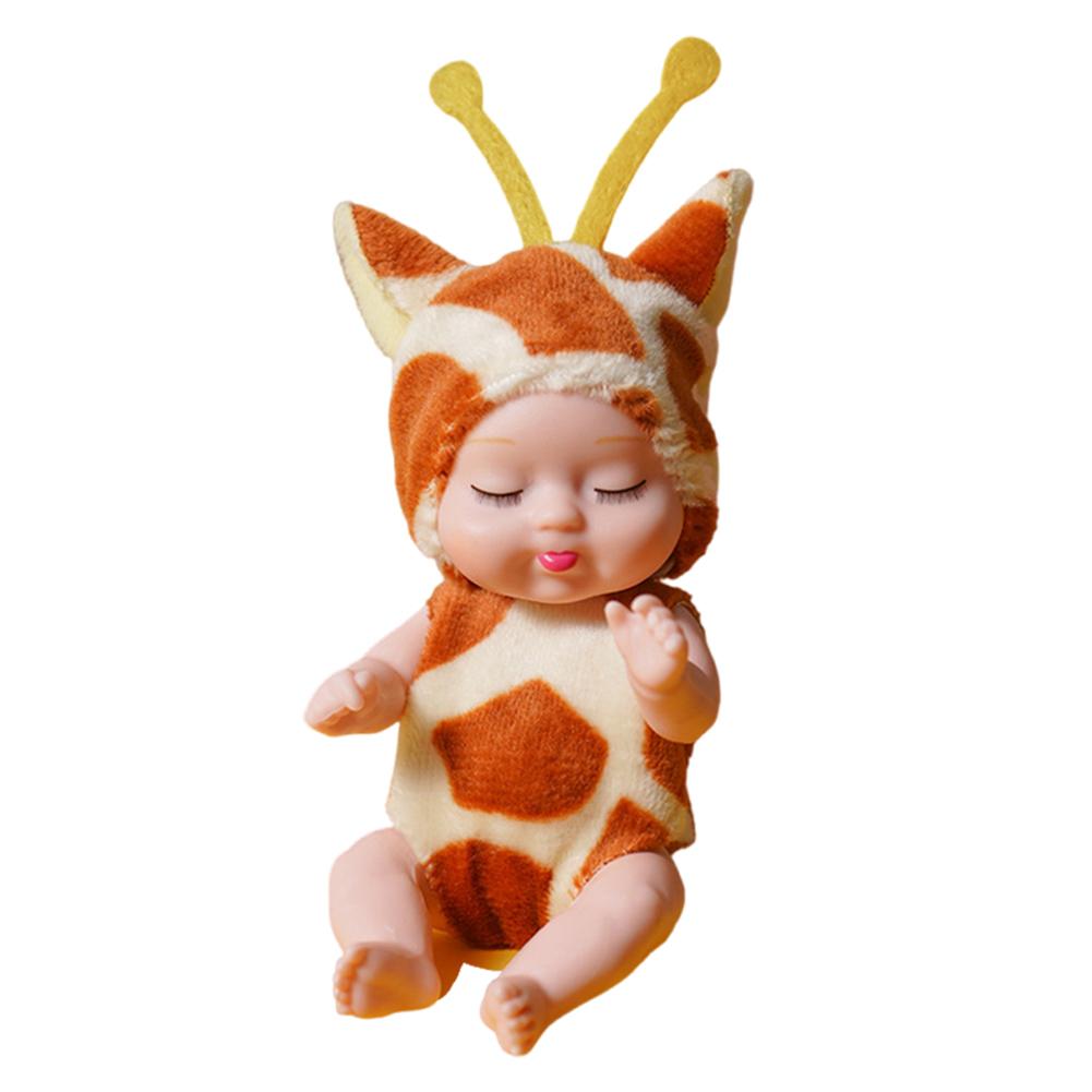 1/6 Pcs 11cm Mini Reborn Baby Doll Cute Sleeping Baby Series Doll Newborn Baby Doll Small Baby Dolls for Girls Toddlers and Kids