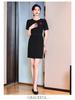 2025 Women's Short-Sleeve Professional Dress with Pockets - Summer Office Workwear