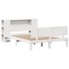 VidaXL Bunk Bed Frame Without Mattress White 140x190 Cm Solid Pine Wood 3322629
