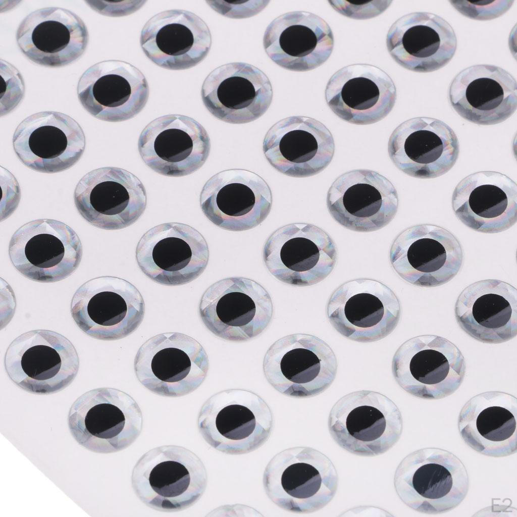 100pcs Fishing Lure Eyes 3D Fish Artificial Baits