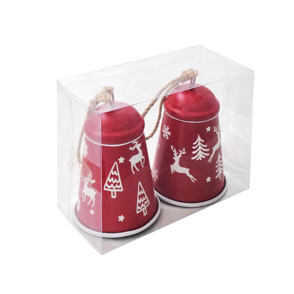 2025 Ny 2 st/set Järnhorn Öppning Julklockor Klockor Handringning Stora Klockor Julgransdekorativ Hänge