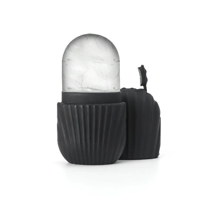 

Силиконовый массажер-роллер для лица, глаз - Натуральный уход за кожей, охлаждение и устранение мешков под глазами, многоразовый и успокаивающий чёрный