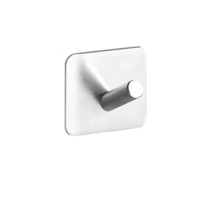 Stainless Steel Punch-Free Wall-Mounted Couple Coat Hooks