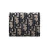 DIOR Cow Leather Card Holder, Wallet Womens Beige/Black
