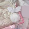 Plush Wing Phone Lanyard Lovely Bear Phone Chain Handmade Bowknot Keychain Backpack Pendant Camera Bag Accessory
