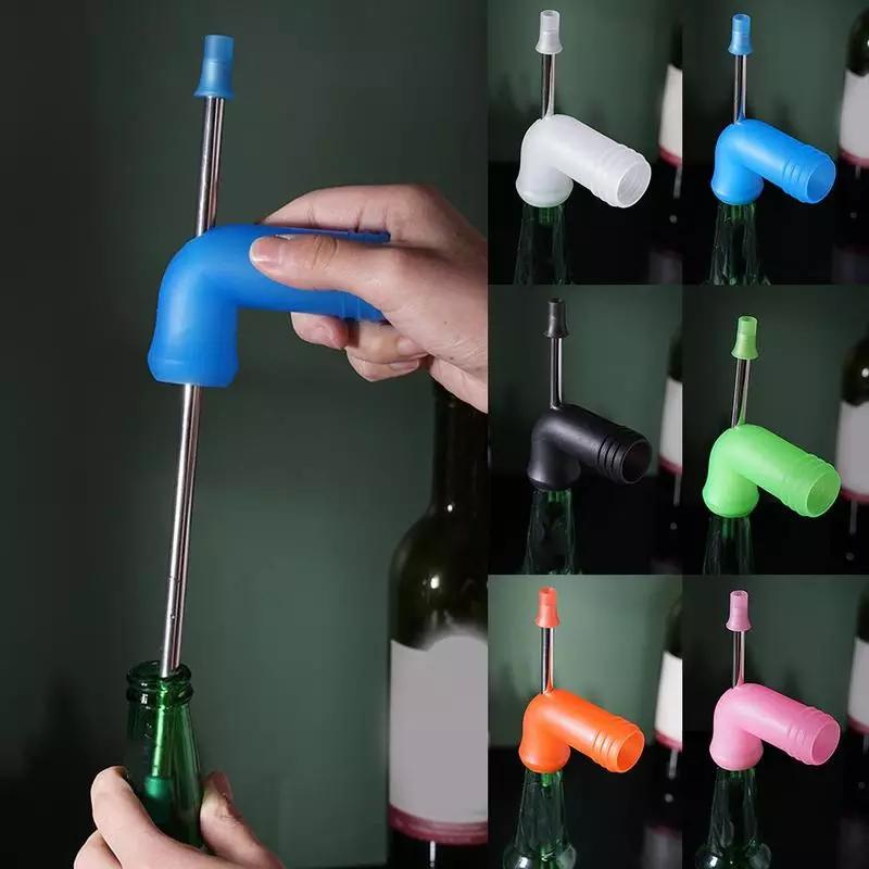 Buy 1PC Beer Snorkel Straw Beer Bong Funnel Slammer Double Snorkel