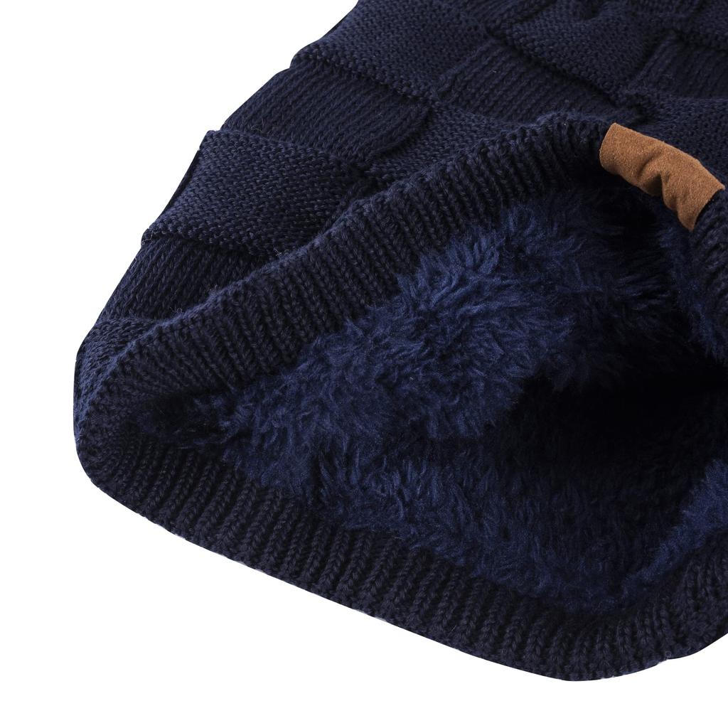 REDESS Beanie Warm Winter Thick Skull Cap with Face One Size Hat, Unisex, Hat, Knitted, Cover,