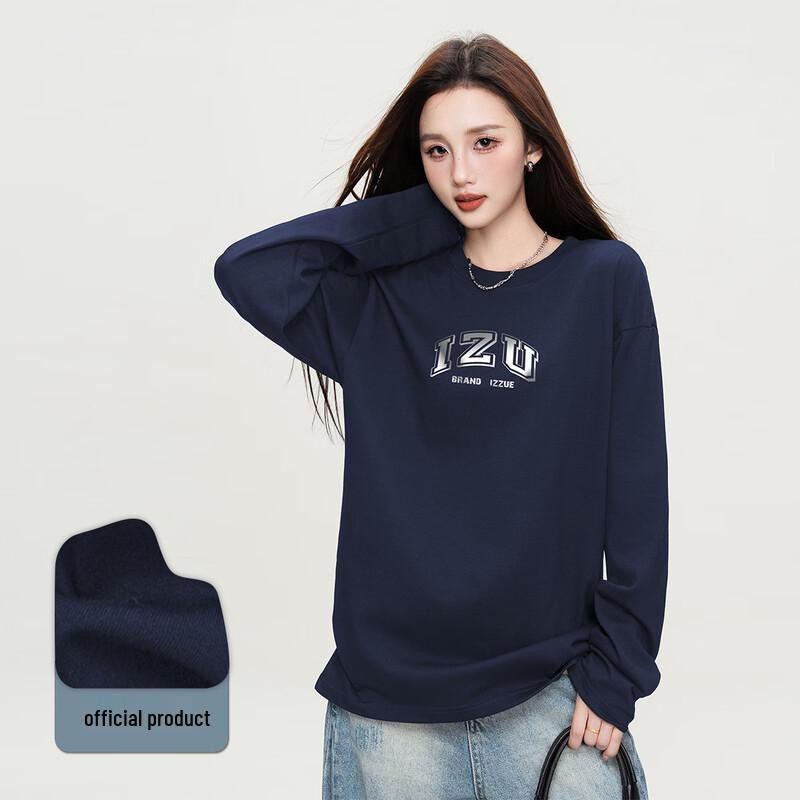 izzue Women's Letter Print Crewneck Sweatshirt