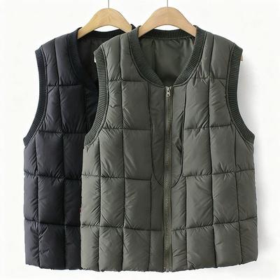2025 New Vest Men's Internal External Wear Middle-aged Elderly Dad Clothes Autumn Winter Cotton Waistcoat Warm Liner Vest