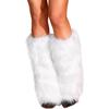 Faux hairy leggings winter plush warm women boots tube cover halloween christmas cos animation dress up long tube leg cover