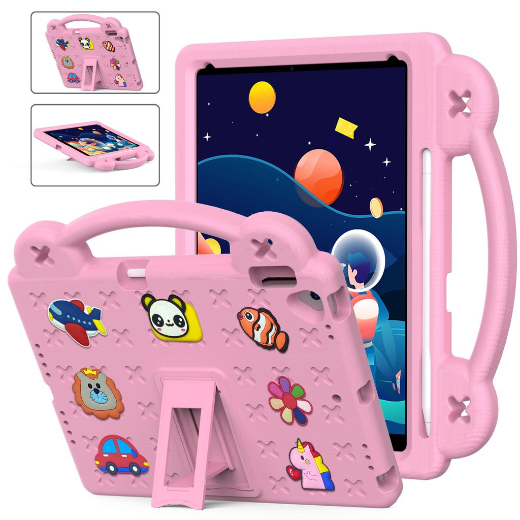 Kids Case for IPad Pro 11 10th Gen Air4 Air5 A16 EVA Hand-held Stand Tablet Case for IPad 9.7 IPad 10.2 with Pencil Holder Funda