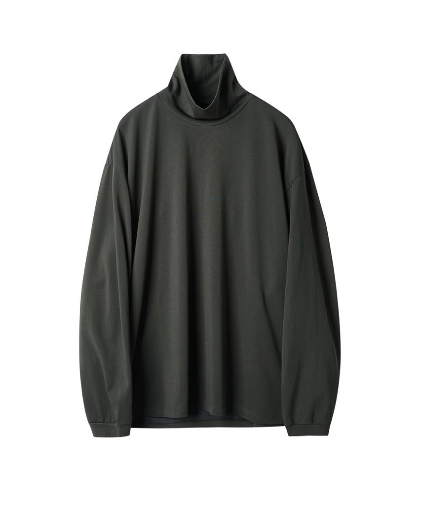 Leopeusaideu Turtleneck Long Sleeve Charcoal