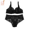 Women Sexy Lace Lingerie Sets 2 Pieces Underwired Bra&Panty Set Sheer See Through Low Waist Underwear