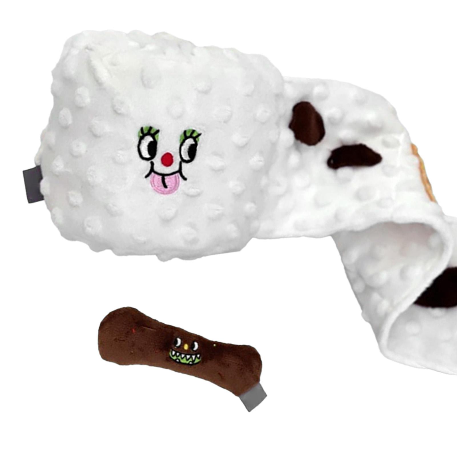 

Dog Snuffle Nosework Toy Interactive Dog Toys Snuffle Toys Plush Toilet Paper Toy for Dogs Pets