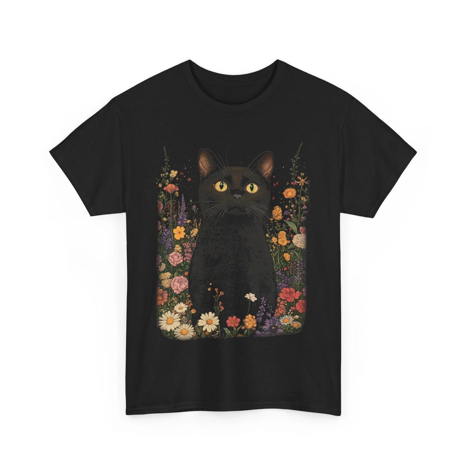 Cat Graphic T-Shirt for Women & Men – Trendy Casual Cat Lover Tee 3XL