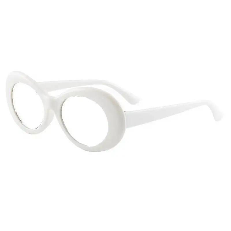 

New Goggle Glasses Oval Sunglasses Ladies Trendy Vintage Retro Sunglasses Women S White Black Eyewear -1 -2 To -6 Myopia -6.0