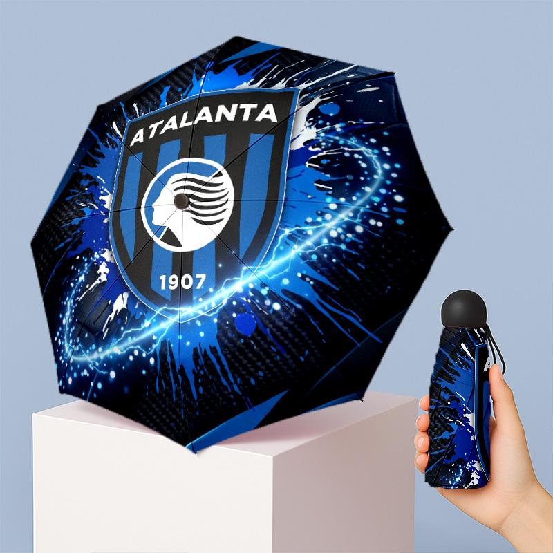 Atalanta FC Mini 5 Fold Pocket Umbrella Compact Lightweight Anti UV Rain Sun Protection Umbrella Portable Travel Umbrella