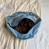 Torebka na ramię Denim Crossbody Bag Jednolity kolor Damska torba typu tote o dużej pojemności