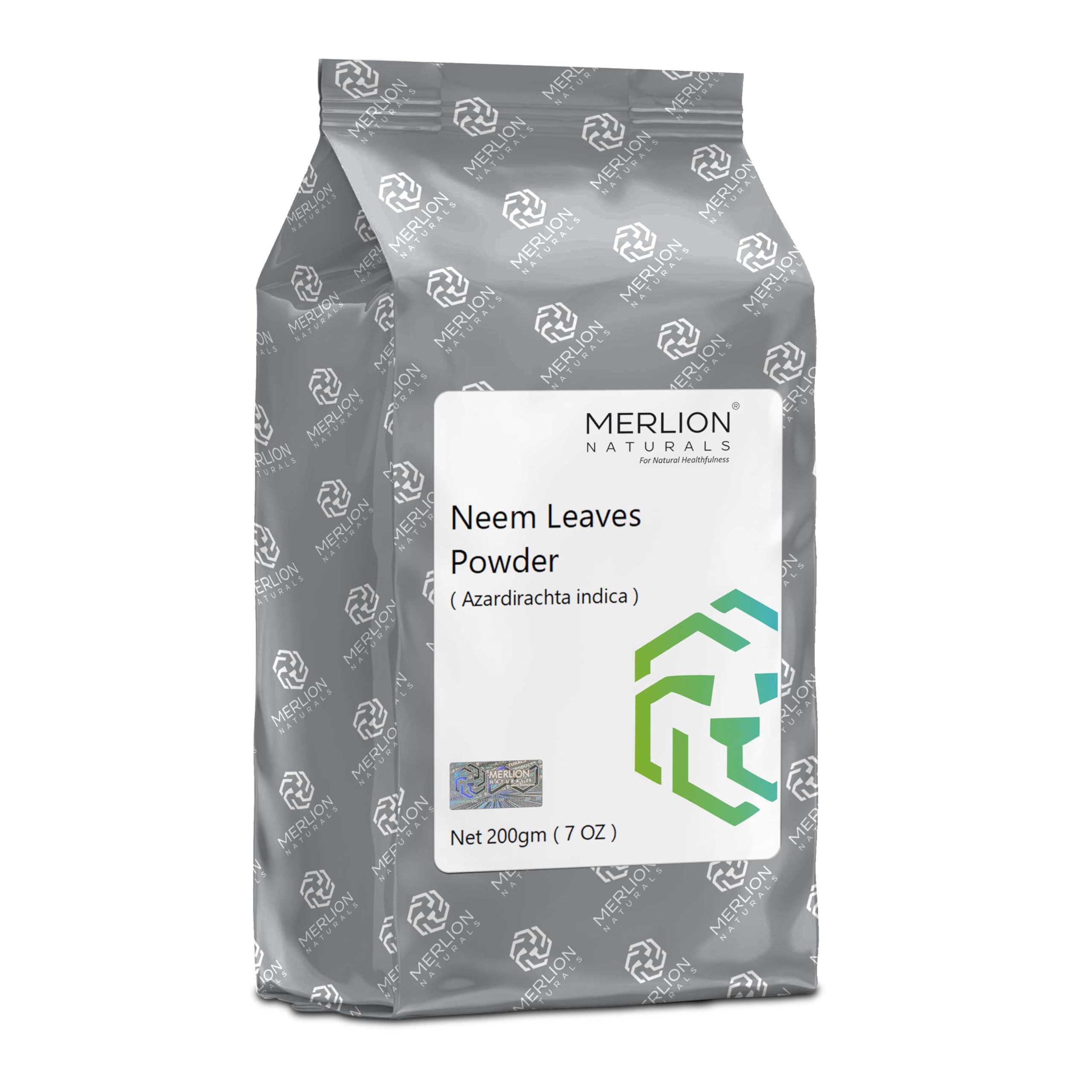 Merlion Naturals Порошок из листьев нима | Azardirachta indica | 200 г / 7 унций