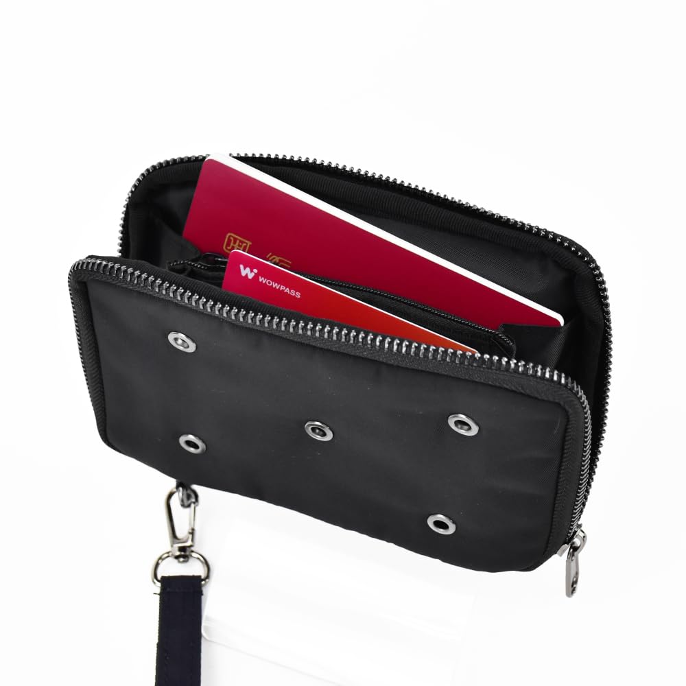 Aventura Eyelet Passport Pouch Gray PEP-30746,