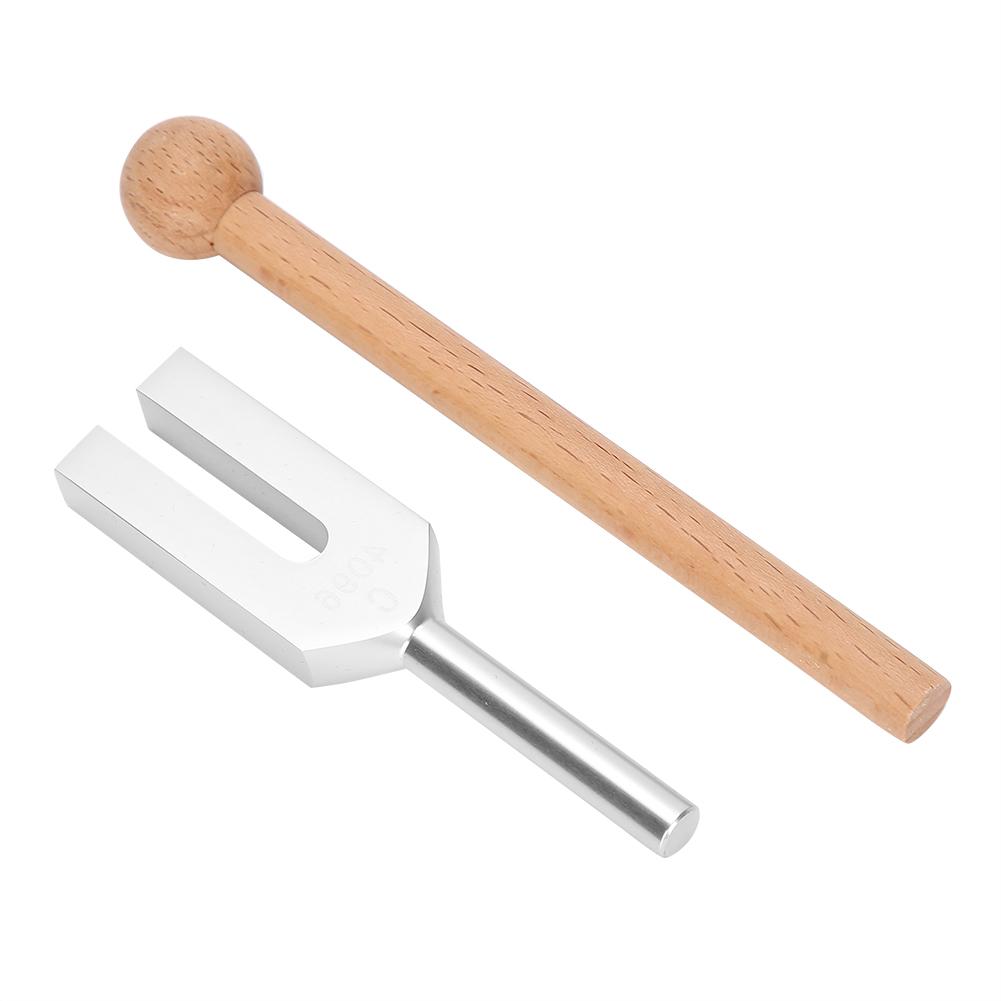 4096 Hz Ladička Hliníková slitina Ladička Dřevěné kladívko Nástrojová sada pro zvukovou léčebnou terapii