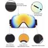 Outdoor Windproof Snow Goggles with Soft Adjustable Strap Anti-UV Snow Goggles for Snowmobile Skiing Skating Climbing