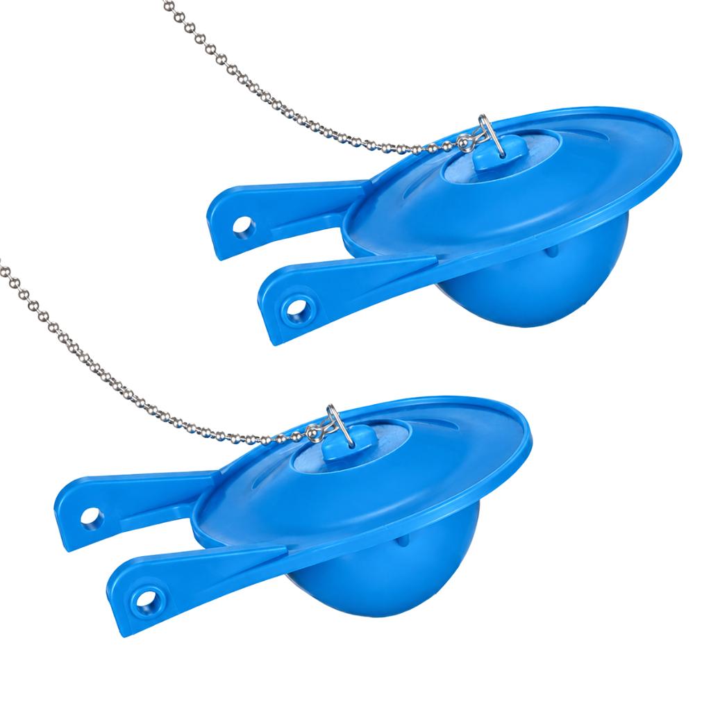 High Performance Water Saving Toilet Tank Flapper Pedal Flush Valve Stainless Steel Chain Flexible Seal Durable One Piece Design