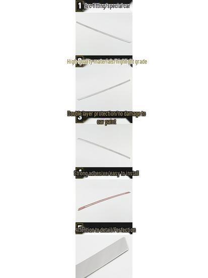 16 Bora Rear Bumper Trim: Anti-Scratch Bright Decorative Strip