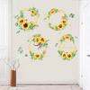 Sunflower Wall Stickers Bedroom Warm Living Room Decoration Stickers Removable Supply Printing