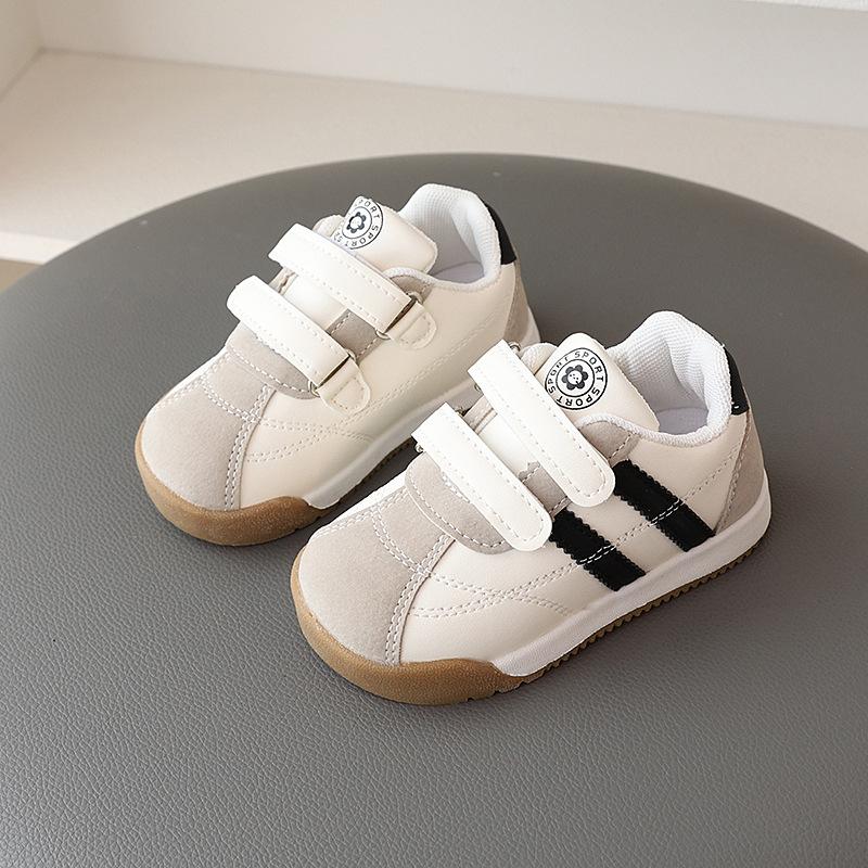 Autumn Winter Toddler Shoes Non Slip Soft Sole Block Casual Sneakers Three Colors Comfortable Walking Trainers For Kids