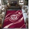 Tappeto Morbido Area Rug con Motivo Calcio Portsmouth FC Antiscivolo Tappeto per Pavimento Interno Tappetino Decorazione Sportiva per Camera da Letto
