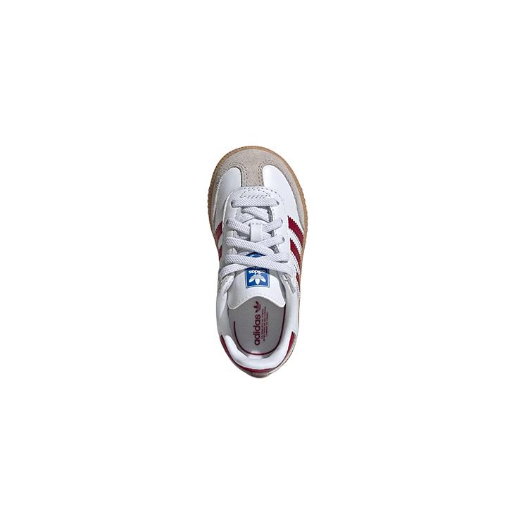adidas Samba OG I White Collegiate Burgundy Gum Baby Sneakers Cloud-White IE1336