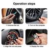 Mini Keychain Style Tire Gauge Digital Lcd Display Car Tire Air Pressure Tester Meter Auto Car Motorcycle Tire Safety Alarm