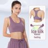 Nuodingxiu High Elasticity Nylon Ice Silk Sports Yoga Bra