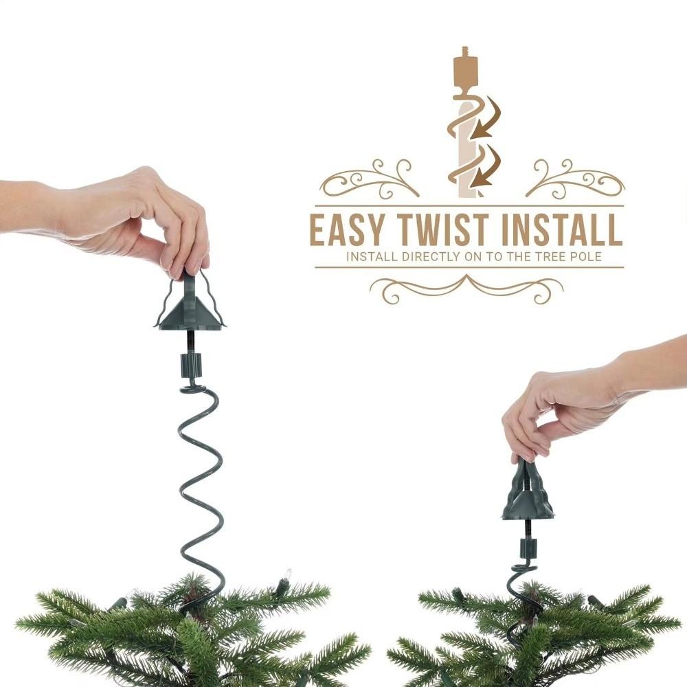 Adjustable Attachment Christmas Tree Topper Holder Sturdy Metal Support  for Festive Decoration