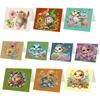 6/10/12 PCS DIY Diamond Painting Greeting Card Set Xmas Designs Diamond Art Greeting Cards Thank You Cards and Holiday Blessings