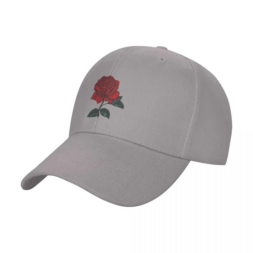 RED ROSE Flower Painting Baseball Cap Dad Hat Fishing Caps Unisex Funny Hats Unisexs Caps Womens
