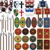 Scut Roma Medievală Blocuri de Construcție Militare Figurină Soldat Roman Războinic Cavaler Arcaș Șorț Pelerină Accesorii Jucărie Cărămidă Cadou