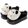 5.0 Super Dikke Zool Panda Dames Pluche Katoenen Pantoffels: Stijl Herfst & Winter 2025, Draagbaar, Warm & Schattig