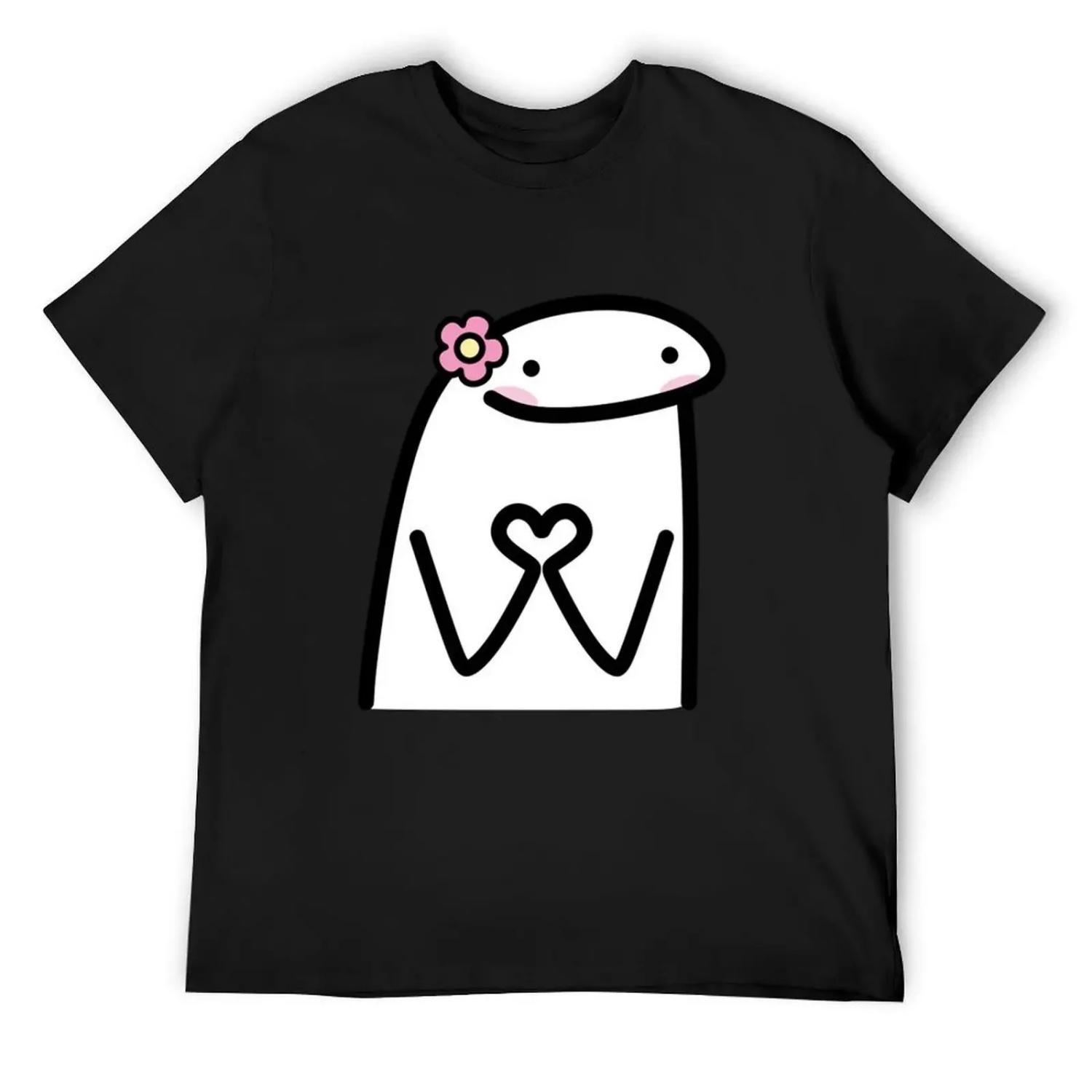 

FLORK T-Shirt for a boy blacks cute tops black t shirts for men XXXXXL чёрный