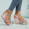 Large-size Platform Wedge Slip-on Sandals, New Style Mid-heeled Shoes Devotion