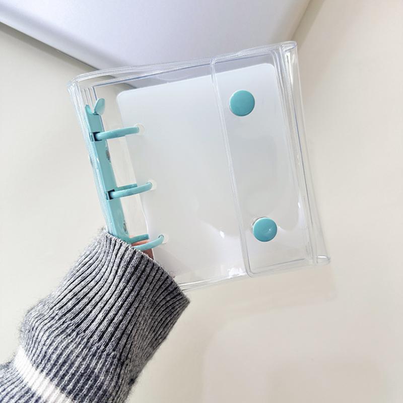 

Мини носимый нейл-арт в стиле инс, хранение на кольцах, прозрачный ПВХ, буклет для коллекции нейл-арта, матовая вставка, образец, цветовая карта