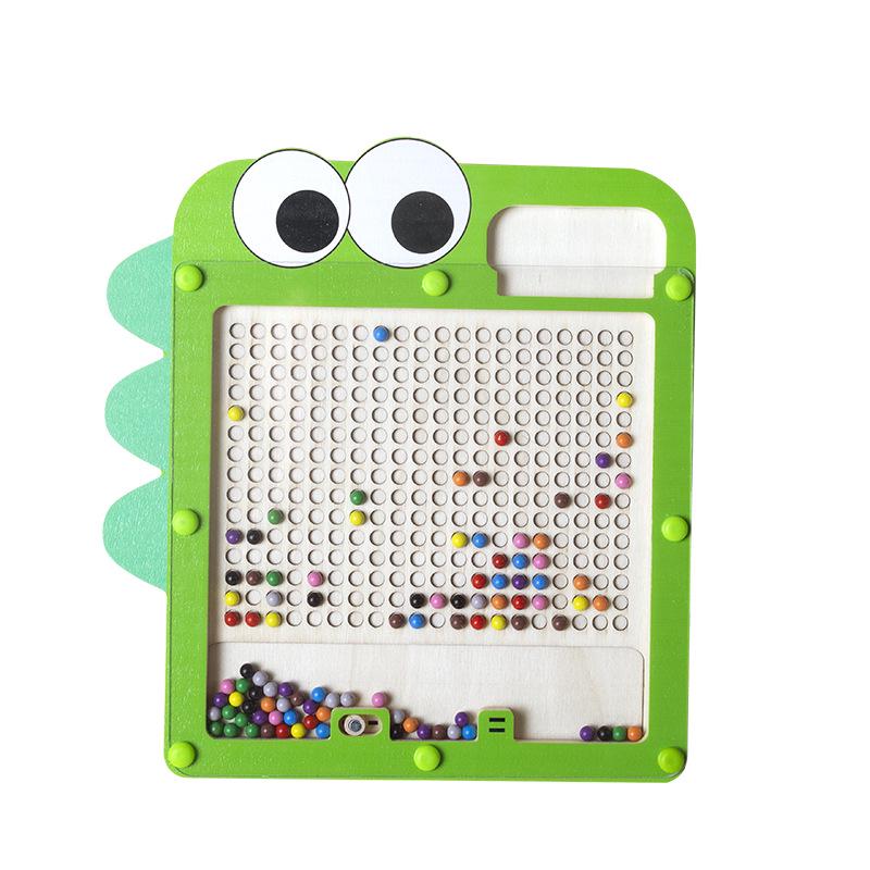 Double-Sided Magnetic Wooden Puzzle Board - Animals, People, Letters & Scenes