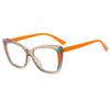 New Design Transparent Square Frame Photochromism Reading Glasses Women Anti Blue Light Hyperopia Prescription Eyewear 0~+600
