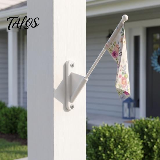 Weatherproof Flag Holder Mini Stick with Screws, Wall Mount Pole Decorative Holder, Small Display Bracket for Classrooms Offices Shops