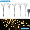 8/10LED Firefly Light RGB Solar Outdoor Firefly Garden Lights Waterproof Swaying Fairy Light for Yard Patio Decoration