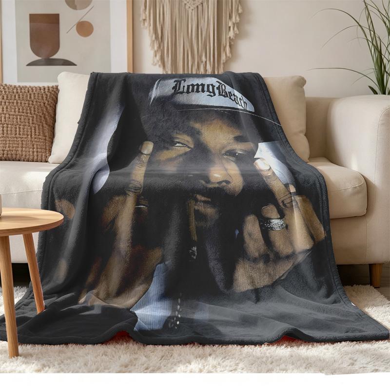 Snoop Dogg Soft and Comfortable Flannel Suitable for Sofas Living Rooms Outdoor Camping Travel and Also Makes a Great Anniversary Gif